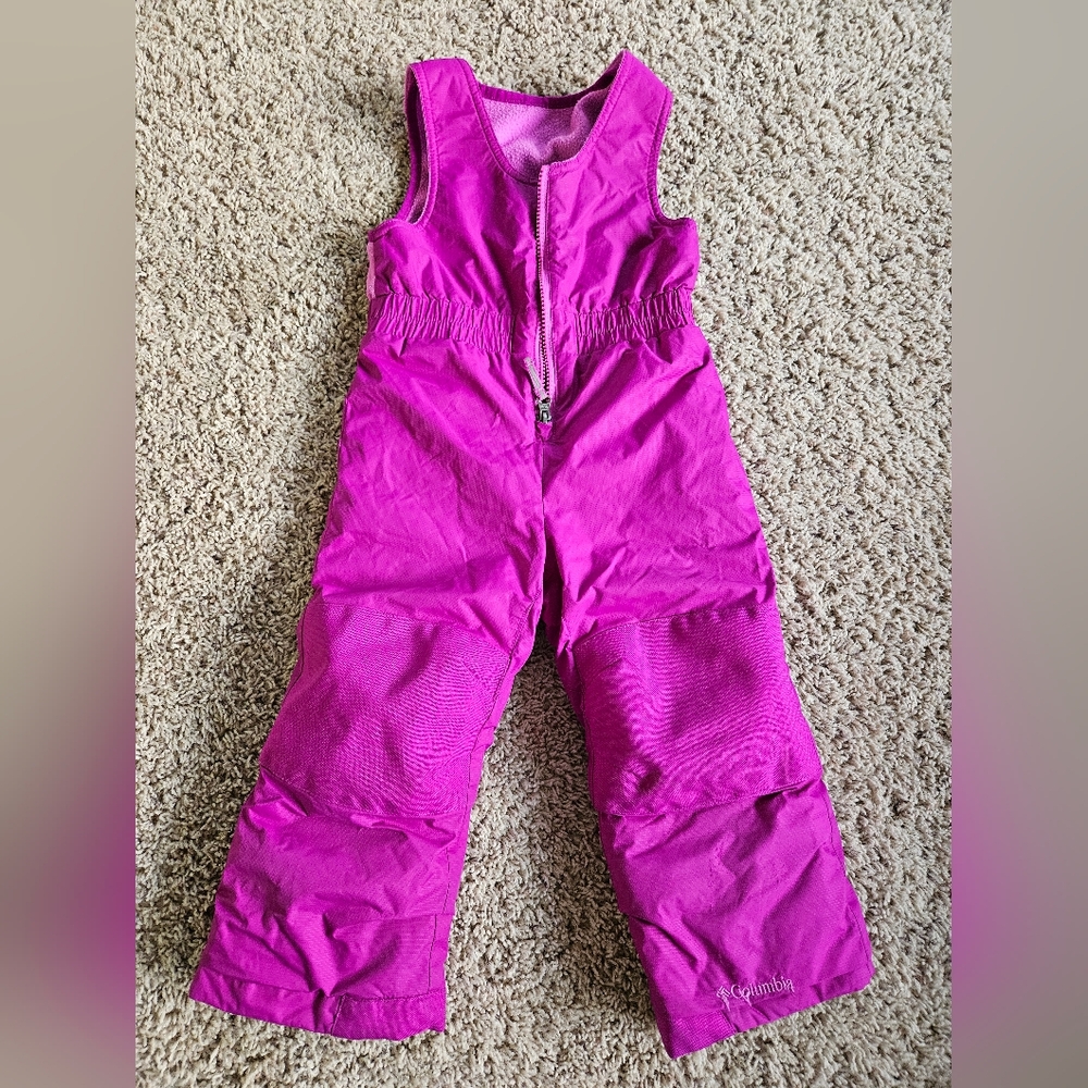 Columbia Fuchsia Snow Bib Overalls